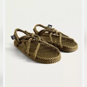 Gurkee's Nomad Rope Sandals Neptune Olive Green Unisex W8 M7 Boho Nomadic